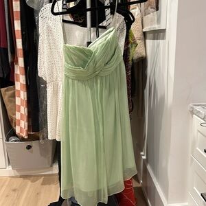 Brand new j crew strapless light green dress
